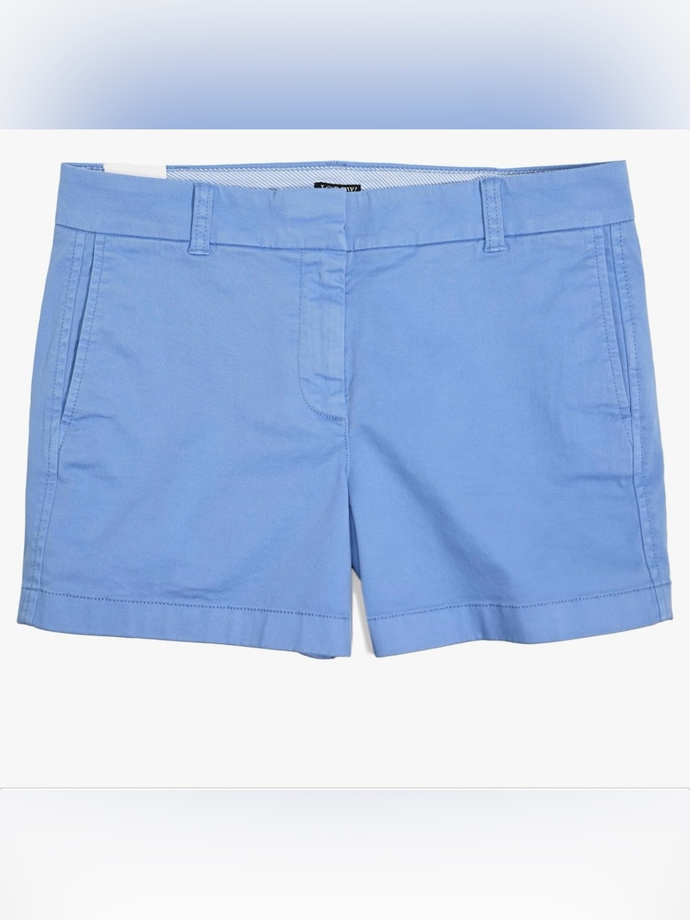 Women’s J.Crew Chino Khaki Shorts Bright Medium Blue 14 Summer Cotton